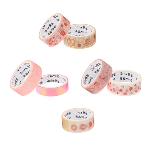 DOITOOL 1 Satz Washi Tape Für Scrapbooking Und Journaling Dekorative Klebebänder Verschiedenen Farben Für Diy Projekte Und Bastelarbeiten Leicht Abreißbar Und Einfach Zu Handhaben 7rolls von DOITOOL
