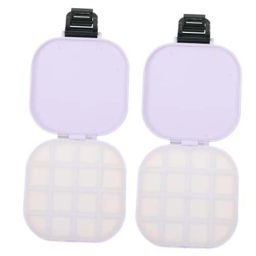DOITOOL 1 Satz Wasserfarben Pigment Box Fächer Mischpalette Feuchtigkeitsbeständige Farbaufbewahrung Für Künstler Leicht Zu Reinigen Und Wiederverwendbar 2 Stück von DOITOOL