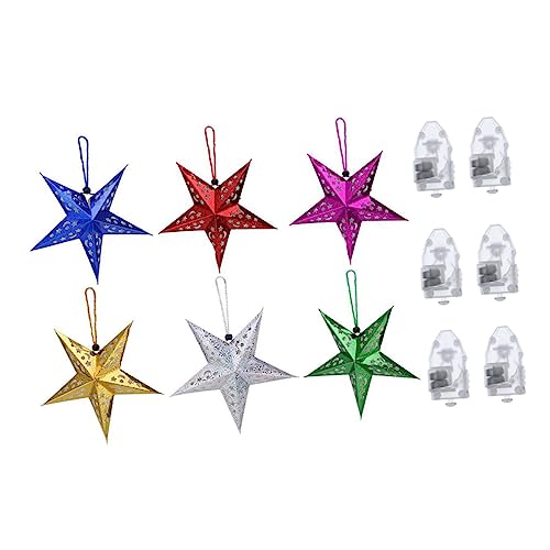 DOITOOL 1satz Weihnachtlicher Pentagramm-hängelampe Teiliges Mit -lichtern Kreative Deko Für Weihnachtsfest Party Und Zuhause DOITOOL 1satz Weihnachtlicher Pentagramm-hängelampe Teiliges Mit -lichtern Kreative Deko Für Weihnachtsfest Party Und Zuhause von DOITOOL