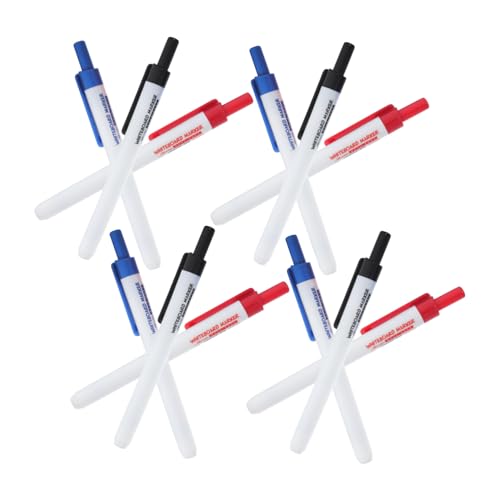 DOITOOL 1 Satz Whiteboard -marker Bußgeld Trockener Löschstift Block Tafel Lehrer Löschbarer Whiteboard-marker Trocken Abwischbare Stifte Für Das Klassenzimmer Malenstifte Plastik 12 Stück von DOITOOL