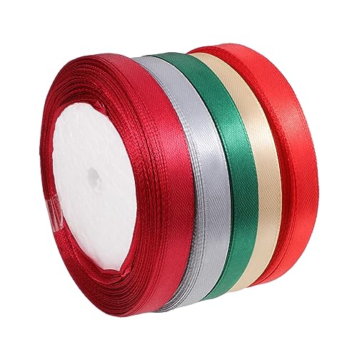 DOITOOL 1 Satz Wickelband Urlaub Groß Bänder Zum Verpacken Gegenwärtig Rosa Rotes Band Bänder Zum Basteln Farbig Seide Papierband Spitzenband Satinbänder Polyester 5rollen DOITOOL 1 Satz Wickelband Urlaub Groß Bänder Zum Verpacken Gegenwärtig Rosa Rotes Band Bänder Zum Basteln Farbig Seide Papierband Spitzenband Satinbänder Polyester 5rollen von DOITOOL