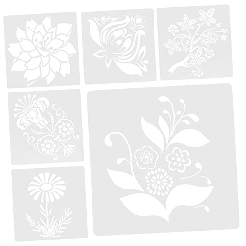 DOITOOL 1 Satz Wiederverwendbaren Schablonen für Blumenmalerei Pet Material für Diy Projekte Wandgestaltung und Bastelideen von DOITOOL