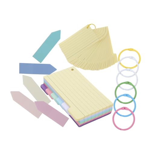 DOITOOL 1 Satz Wortbuch farbenfrohe Karteikarten Lernkarten studieren lehrreich Farbige Karteikarten mit Ring beringt linierte Notizkarten Karteikarten mit Halter Farbkarten Papier DOITOOL 1 Satz Wortbuch farbenfrohe Karteikarten Lernkarten studieren lehrreich Farbige Karteikarten mit Ring beringt linierte Notizkarten Karteikarten mit Halter Farbkarten Papier von DOITOOL