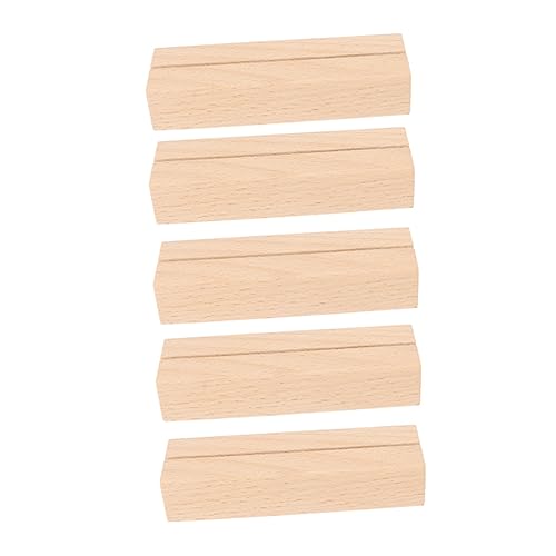 DOITOOL 1 Satz Zettelhalter Aus Holz Karte Für Name Stand Inhaber Mit Geschäft Desktop Notizen Post Memo-klemme Dekoration Anzeigen Memo-clip Fotohalter Memohalter Bürobedarf 5 Stück von DOITOOL