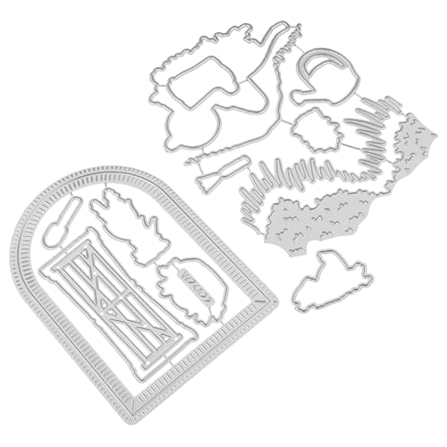 DOITOOL 1 Satz stirbt Schablonen Werkzeug kartenherstellung gestanzt Album-Stanzform Schneiden sterben machen Stanzteile aus Metall Stanzformen Schablone Stanzformen aus Albumpapier Silber DOITOOL 1 Satz stirbt Schablonen Werkzeug kartenherstellung gestanzt Album-Stanzform Schneiden sterben machen Stanzteile aus Metall Stanzformen Schablone Stanzformen aus Albumpapier Silber von DOITOOL