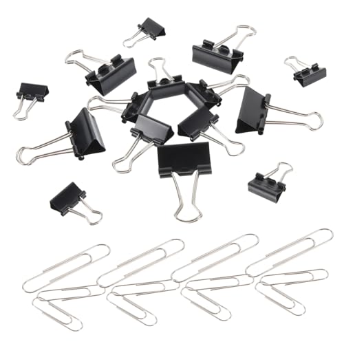 DOITOOL 1 Schachtel Binder Clips Metall Silberne Büroklammern für Dokumente Notizen und Karten Vielseitige Bürobedarf für Schule Büro und Zuhause Robuste und Stilvolle Halter für DOITOOL 1 Schachtel Binder Clips Metall Silberne Büroklammern für Dokumente Notizen und Karten Vielseitige Bürobedarf für Schule Büro und Zuhause Robuste und Stilvolle Halter für von DOITOOL