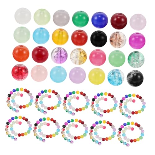 DOITOOL 1 Schachtel Glasperlen Crackle Finish Für DIY Schmuckherstellung Armbänder Halsketten Bastelperlen Robust Und Vielfältig DOITOOL 1 Schachtel Glasperlen Crackle Finish Für DIY Schmuckherstellung Armbänder Halsketten Bastelperlen Robust Und Vielfältig von DOITOOL