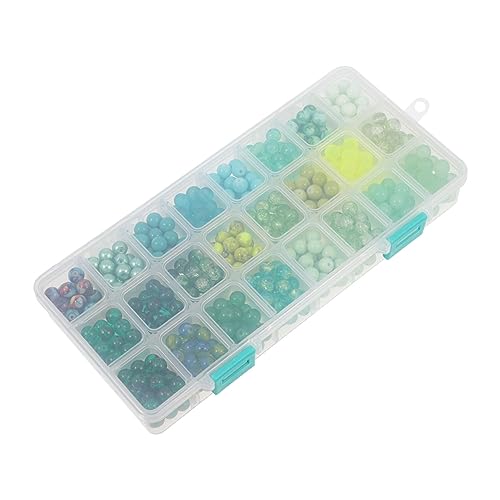 DOITOOL 1 Schachtel Glasperlen für Diy Schmuck Farben Gradient Glasperlen Runde Spacer Perlen pro Box Bastelmaterial für Armbänder und Ketten von DOITOOL