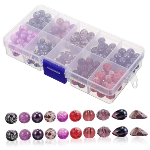 DOITOOL 1 Schachtel Glasperlen für Schmuckherstellung mit Aufbewahrungsbox Diy Bastelperlen für Armbänder Ohrringe Vielseitige Handwerksperlen für Projekte DOITOOL 1 Schachtel Glasperlen für Schmuckherstellung mit Aufbewahrungsbox Diy Bastelperlen für Armbänder Ohrringe Vielseitige Handwerksperlen für Projekte von DOITOOL