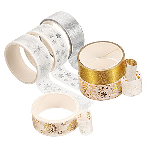 DOITOOL 1 Schachtel Goldstich-silberband Uv Sammelalbum Scrapbooking Farbig Abdeckband, Dekoratives Klebeband Aufkleber Washi Tape Zum Aufzeichnen Diy Klebeband Bastelband Flüsterpapier DOITOOL 1 Schachtel Goldstich-silberband Uv Sammelalbum Scrapbooking Farbig Abdeckband, Dekoratives Klebeband Aufkleber Washi Tape Zum Aufzeichnen Diy Klebeband Bastelband Flüsterpapier von DOITOOL