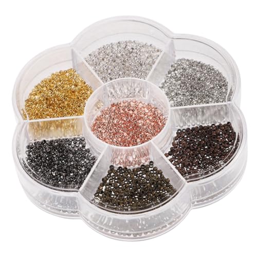 DOITOOL 1 Schachtel Kupferperlenzubehör Quetschperlen Schmuck Lampenabstandshalterperlen Metallhalterperlen Armbandperlen Runde Lose Abstandsperlen Distanzperlen Aus Kupfer DOITOOL 1 Schachtel Kupferperlenzubehör Quetschperlen Schmuck Lampenabstandshalterperlen Metallhalterperlen Armbandperlen Runde Lose Abstandsperlen Distanzperlen Aus Kupfer von DOITOOL