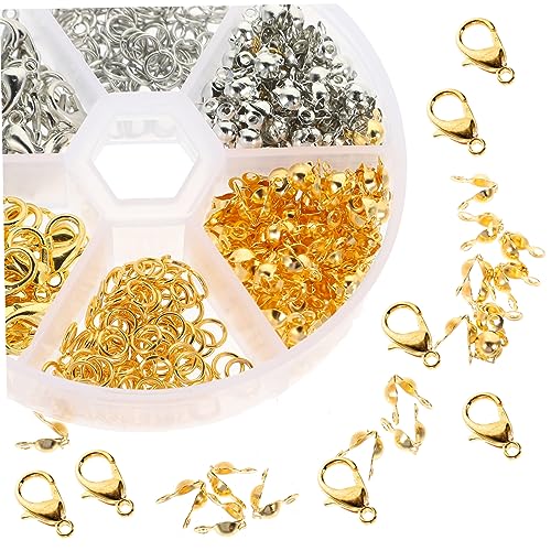 DOITOOL 1 Schachtel Lobster Verschluss Set Diy Schmuckverbinder mit Offenen Ringen Endkappen Armband Zubehör für Schmuckherstellung und Reparatur DOITOOL 1 Schachtel Lobster Verschluss Set Diy Schmuckverbinder mit Offenen Ringen Endkappen Armband Zubehör für Schmuckherstellung und Reparatur von DOITOOL