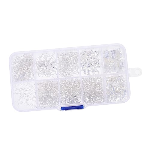 DOITOOL 1 Schachtel Ohrringhaken Teiliges DIY Bastelzubehör für Ohrringe Silberne Ohrhaken für Herstellung von Schmuck Leicht und Sicher für Kreative Projekte mit Freunden von DOITOOL