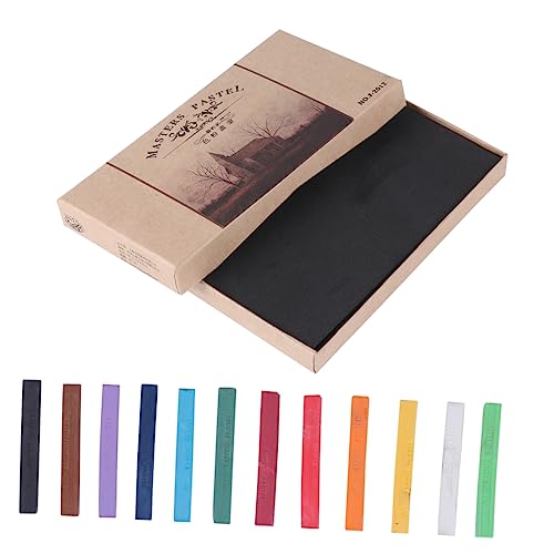 DOITOOL 1 Schachtel Pastellkreiden Chunky Wachsmalstifte für Zeichnen Skizzieren und Basteln Farben für Anfänger und Professionelle Künstler von DOITOOL