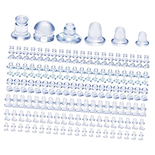 DOITOOL 1 Schachtel Silikon Ohrring Stopper Antirutsch Ohrstecker Verschlüsse für DIY Schmuckherstellung Hypoallergen Verschiedene Formen Sicher und Bequem Anwendung von DOITOOL