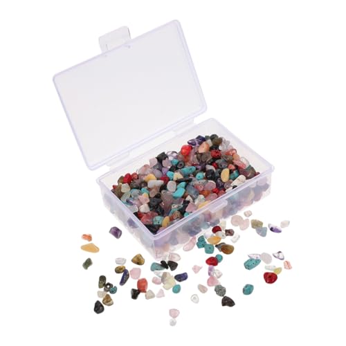 DOITOOL 1 Schachtel Unregelmäßige Naturstein Chips Perlen Lose Schmucksteine für DIY Handwerk Transparent Glatt Langlebig für Basteln Schmuckherstellung Dekoration von DOITOOL