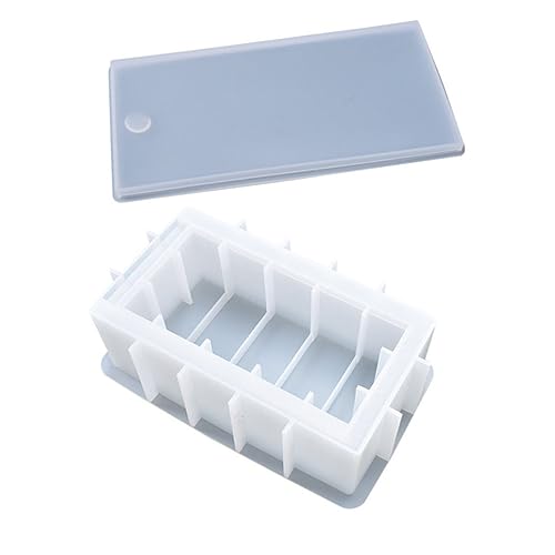 DOITOOL 1 Set-Box Form für Aufbewahrungsboxen Domino-Fall formt Silikon Handwerk machen Silikonformen Schimmelherstellung Kieselgel Weiß von DOITOOL