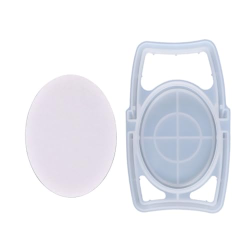 DOITOOL 1 Set Ovale Schminkspiegelform Spiegelherstellungsform Schreibtischspiegel Handgefertigte Spiegelgussschalen Schalenform Schminkspiegelform Schminkspiegel Harzform Ovale von DOITOOL