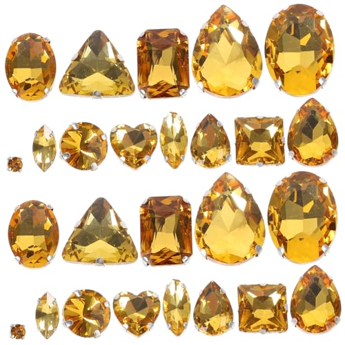 DOITOOL 1 Strassstein Für Kleidung Kleidung DIY Herstellungsmaterialien Goldener Schmuckherstellungsbedarf Kristallglas Picker von DOITOOL