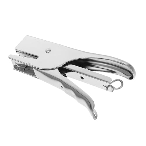 DOITOOL 1 Stück, 20 Blätter Hefter schulsachen schulzeug nähmaschinentisch sjameless nähset nähmaschine sacknähmaschine næhmaschine naehmaschinen Heftmaschine handhaben Kanal buchen Silver von DOITOOL
