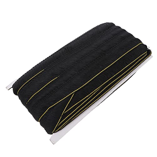 DOITOOL 1 Stück 25cm Bartspitze Stoffspitze Zierband Für Rosa Kleidung Stickerei Spitzenbesatz Dünnes Spitzenband Bastelspitzenband Blumen- Fransige Spitzenbesätze Black Polyestergarn von DOITOOL