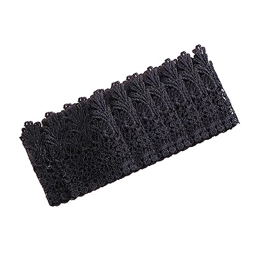 DOITOOL 1 Stück Ähnlich Wie Spitze Kanten Spitzenbesatz Spitzendekoration Nähen Schnürsenkel Stickerei Schwarzes Spitzenband Trimmt Schwarze Spitze Trimmen Kleiderspitze Black Spitzenstoff von DOITOOL