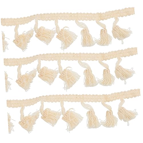 DOITOOL 1 Stück Baumwollfransenborte Dekoratives Spitzenband für Kleidung Elegantes Accessoire für Hochzeiten und Partys Yards Beige Vielseitig Einsetzbar Einfach Zuzuschneiden DOITOOL 1 Stück Baumwollfransenborte Dekoratives Spitzenband für Kleidung Elegantes Accessoire für Hochzeiten und Partys Yards Beige Vielseitig Einsetzbar Einfach Zuzuschneiden von DOITOOL