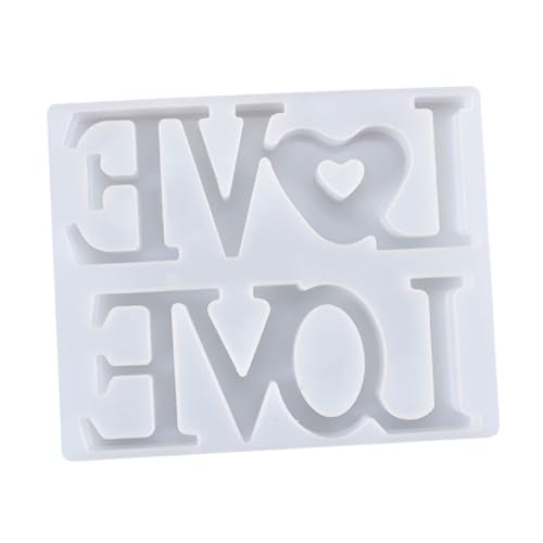 DOITOOL 1 Stück Diy Silikonform Herz Love Epoxidharz Gießform für Kreative Bastelprojekte und Kuchen Dekoration Einfach zu Reinigen für Stressfreies Gestalten von DOITOOL