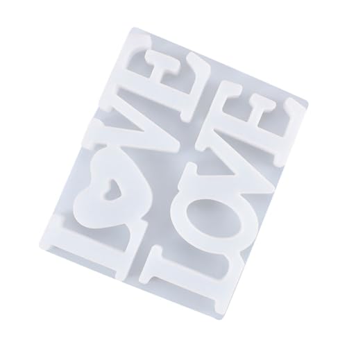 DOITOOL 1 Stück Diy Silikonform Love Plakette Kristall Epoxidharz Gießform für Kuchen Dekoration Kreative Silikon Gießform für Bastelprojekte DOITOOL 1 Stück Diy Silikonform Love Plakette Kristall Epoxidharz Gießform für Kuchen Dekoration Kreative Silikon Gießform für Bastelprojekte von DOITOOL