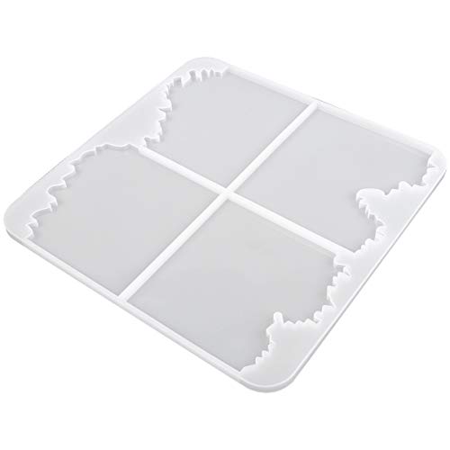 DOITOOL 1 Stück Diy Silikonform Unregelmäßige Untersetzer Gießform für Kreative Tischdekoration Geeignet für Epoxidharz und Bastelprojekte Weiße Quadratische Form mit Vier Fächern DOITOOL 1 Stück Diy Silikonform Unregelmäßige Untersetzer Gießform für Kreative Tischdekoration Geeignet für Epoxidharz und Bastelprojekte Weiße Quadratische Form mit Vier Fächern von DOITOOL