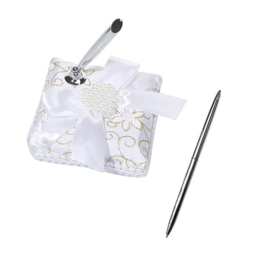 DOITOOL 1 Stück Hochzeits Signatur Penhalter mit Stift und Elegantem Großen Schleifen Knoten Stilvoller Stiftständer für Hochzeit Verlobung und Weiß Europäischer Stil für Brautpaare DOITOOL 1 Stück Hochzeits Signatur Penhalter mit Stift und Elegantem Großen Schleifen Knoten Stilvoller Stiftständer für Hochzeit Verlobung und Weiß Europäischer Stil für Brautpaare von DOITOOL