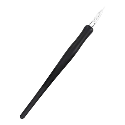 DOITOOL 1 Stück Kalligraphie-stift Kalligrafie Vorhanden Retro Beschriftung Handhaben Tauchstift Zum Zeichnen Dip Stift Kunst Kugelschreiber Aquarellbürstenstift Füller Hölzern Schwarz von DOITOOL