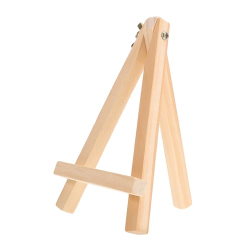 DOITOOL 1 Stück Kleines Staffelei Holz Stabiler Dreibein für Fotos Gemälde und Kunstwerke Handgefertigt Buchenholz Vielseitig Einsetzbar oder Ausstellungs Staffelei von DOITOOL