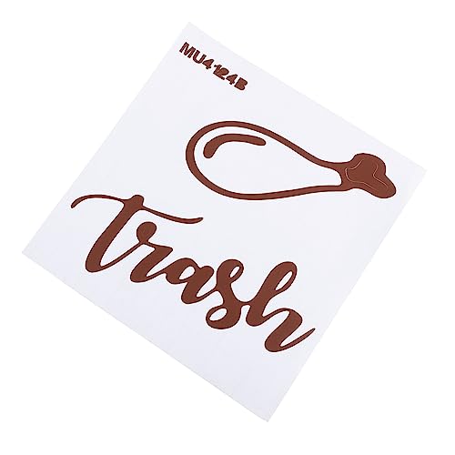 DOITOOL 1 Stück Mülltrennung Aufkleber Selbstklebend Langlebig für Mülleimer Recycling und Umweltschutz von DOITOOL