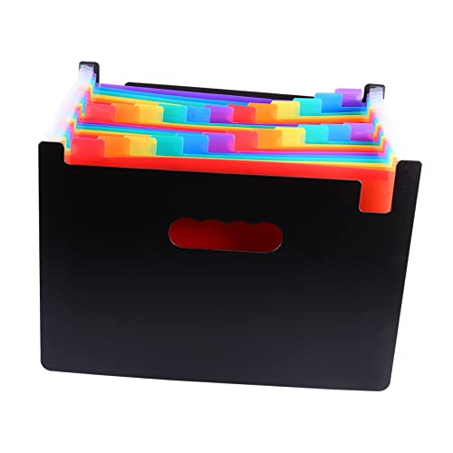 DOITOOL 1 Stück Multifunktionaler Dokumentenordner aus Großer Farbiger Aktenordner zur Organisation von Unterlagen Fotos und Karten für Büro Schule und Zuhause von DOITOOL