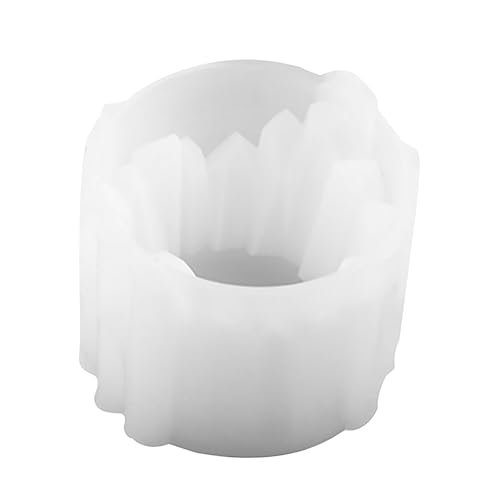 DOITOOL 1 Stück Packung Kristall-Epoxy-Form Fondantformen klein rechteckig DIY-Ornament-Form Gießform für Kerzenständer Ornamente Schimmel Silikonformen Kieselgel Weiß von DOITOOL
