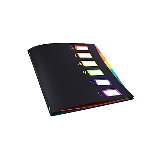 DOITOOL 1 Stück Regenbogenfarbiger Akkordeonordner Dokumentenmappe mit Druckverschluss für Büro und Schule Organisieren Wichtiger Unterlagen von DOITOOL