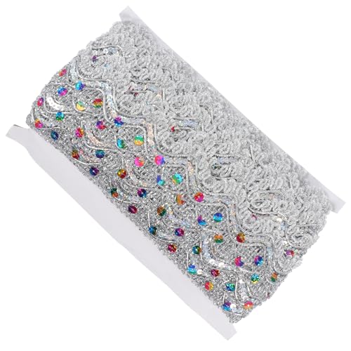 DOITOOL 1 Stück Spitzenborte für Tanzkleidung Ethnischer Stil Zierband Glitzernde Pailletten für Diy Dekorationen und Bastelprojekte DOITOOL 1 Stück Spitzenborte für Tanzkleidung Ethnischer Stil Zierband Glitzernde Pailletten für Diy Dekorationen und Bastelprojekte von DOITOOL