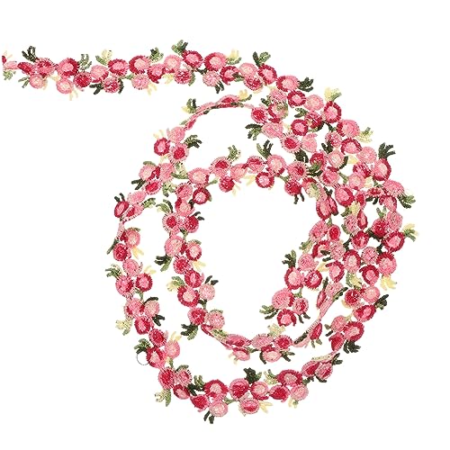 DOITOOL 1 Stück Yards Bestickter Spitzenbesatz Blumenband für Diy Bastelprojekte Hochzeit Dekoration und Mehr von DOITOOL