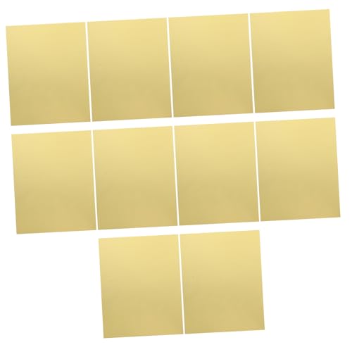DOITOOL 10 Blätter Goldener Einseitiger Karton Goldmetallisches Papier Goldfolienpapier Goldenes Origami-papier Goldenes Kartonpapier 275g Papier von DOITOOL