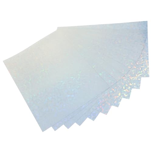 DOITOOL 10 Blatt Blattdruck Pvc Aufkleber Etiketten Aufkleber Für Maschine Holografische Fensterfolie Bürobedarf Bedruckbare Etikettenaufkleber Papier von DOITOOL