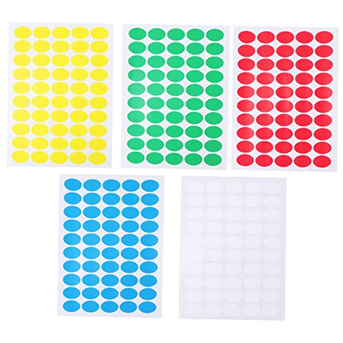 DOITOOL 10 Blatt Bunte Aufkleber Selbstklebende Etiketten für Zuhause Büro Rot Gelb Blau Grün Weiß Je DOITOOL 10 Blatt Bunte Aufkleber Selbstklebende Etiketten für Zuhause Büro Rot Gelb Blau Grün Weiß Je von DOITOOL