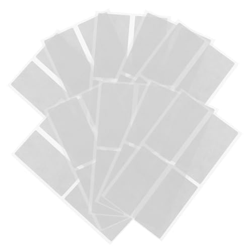 DOITOOL 10 Blatt Etikettenaufkleber Schubladenaufkleber Registerkarten Groß Aufbewahrungsaufkleber Aufkleber Etiketten Farbig Beschreibbare Aufkleber Schmucklos Name Lackmuspapier von DOITOOL
