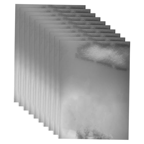DOITOOL 10 Blatt Metallspiegelpapier Karte Aktie Herstellung Farbe machen farbig metallische Postertafel silberner Spiegelkarton Spiegelpapier aus Pappe Folienkarton holografischer Karton DOITOOL 10 Blatt Metallspiegelpapier Karte Aktie Herstellung Farbe machen farbig metallische Postertafel silberner Spiegelkarton Spiegelpapier aus Pappe Folienkarton holografischer Karton von DOITOOL