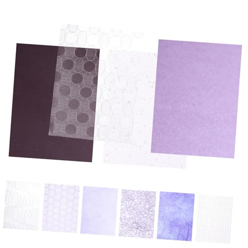 DOITOOL 10 Blatt Scrapbook Handgefertigtes Texturiertes für Scrapbooking Tagebuch und Diy Projekte Vielseitig Einsetzbar Dickes Design Bastelmaterialien von DOITOOL