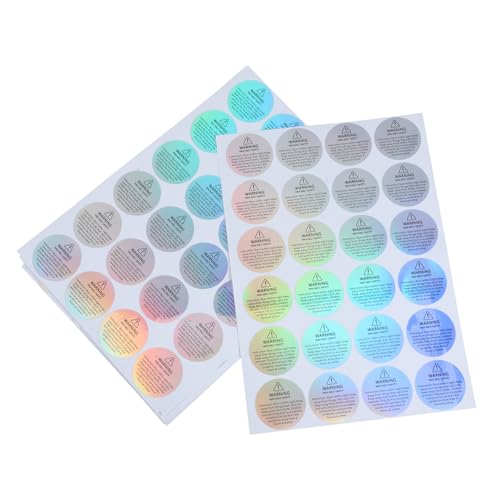 DOITOOL 10 Blatt Sicherheitsaufkleber Etiketten Abziehbilder Warnschilder zum Schmelzen von Wachs nummerierte Aufkleber Glasaufkleber Feuerlöscher-Innenaufkleber Warnaufkleber Warnscheiben von DOITOOL