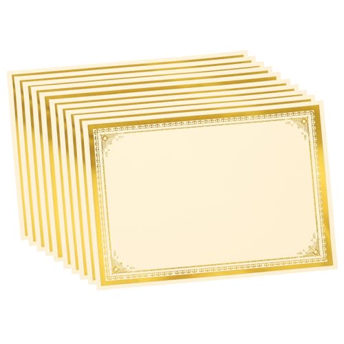 DOITOOL 10 Blatt Teiliges Urkundenpapier Blanko Zertifikatpapier Bedruckbar Hochwertiges Pergamentpapier für Ehrenurkunde Abschlusszeugnis Beidseitig Nutzbar für Schule und Büro DOITOOL 10 Blatt Teiliges Urkundenpapier Blanko Zertifikatpapier Bedruckbar Hochwertiges Pergamentpapier für Ehrenurkunde Abschlusszeugnis Beidseitig Nutzbar für Schule und Büro von DOITOOL