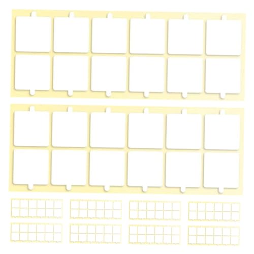 DOITOOL 10 Blatt Transparentes Doppelseitiges Acryl Klebeband Stark Haftendes Rückstandsfrei Entfernbares Montageband für Akustikschaumplatten für Schalldämmung und Wandbefestigung von DOITOOL