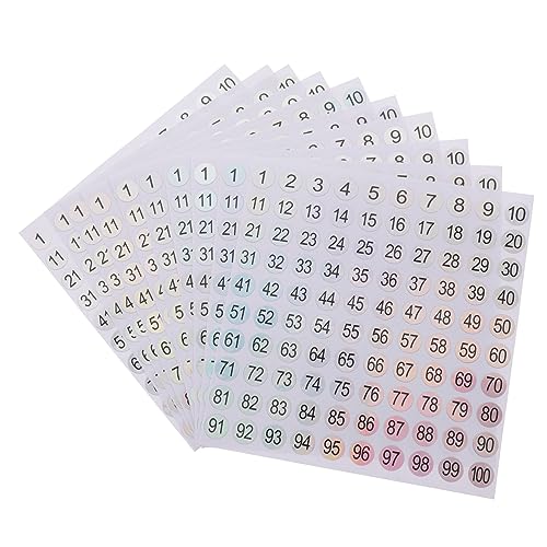 DOITOOL 10 Blatt digitale Aufkleber Wandtattoo Zahlen aufkleben Zahlen-Vinyl-Aufkleber Aufkleber Zahlen Zahlenabziehbilder selbstklebende Nummernschilder Kupferplattenaufkleber DOITOOL 10 Blatt digitale Aufkleber Wandtattoo Zahlen aufkleben Zahlen-Vinyl-Aufkleber Aufkleber Zahlen Zahlenabziehbilder selbstklebende Nummernschilder Kupferplattenaufkleber von DOITOOL