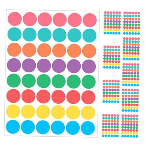 DOITOOL 10 Blatt runde Aufkleber Punktmarkierungsaufkleber Klebstoffpunktetiketten Aufkleber rund multifunktionale Punktaufkleber Klassifizierung des Angebots Kupferplattenaufkleber DOITOOL 10 Blatt runde Aufkleber Punktmarkierungsaufkleber Klebstoffpunktetiketten Aufkleber rund multifunktionale Punktaufkleber Klassifizierung des Angebots Kupferplattenaufkleber von DOITOOL